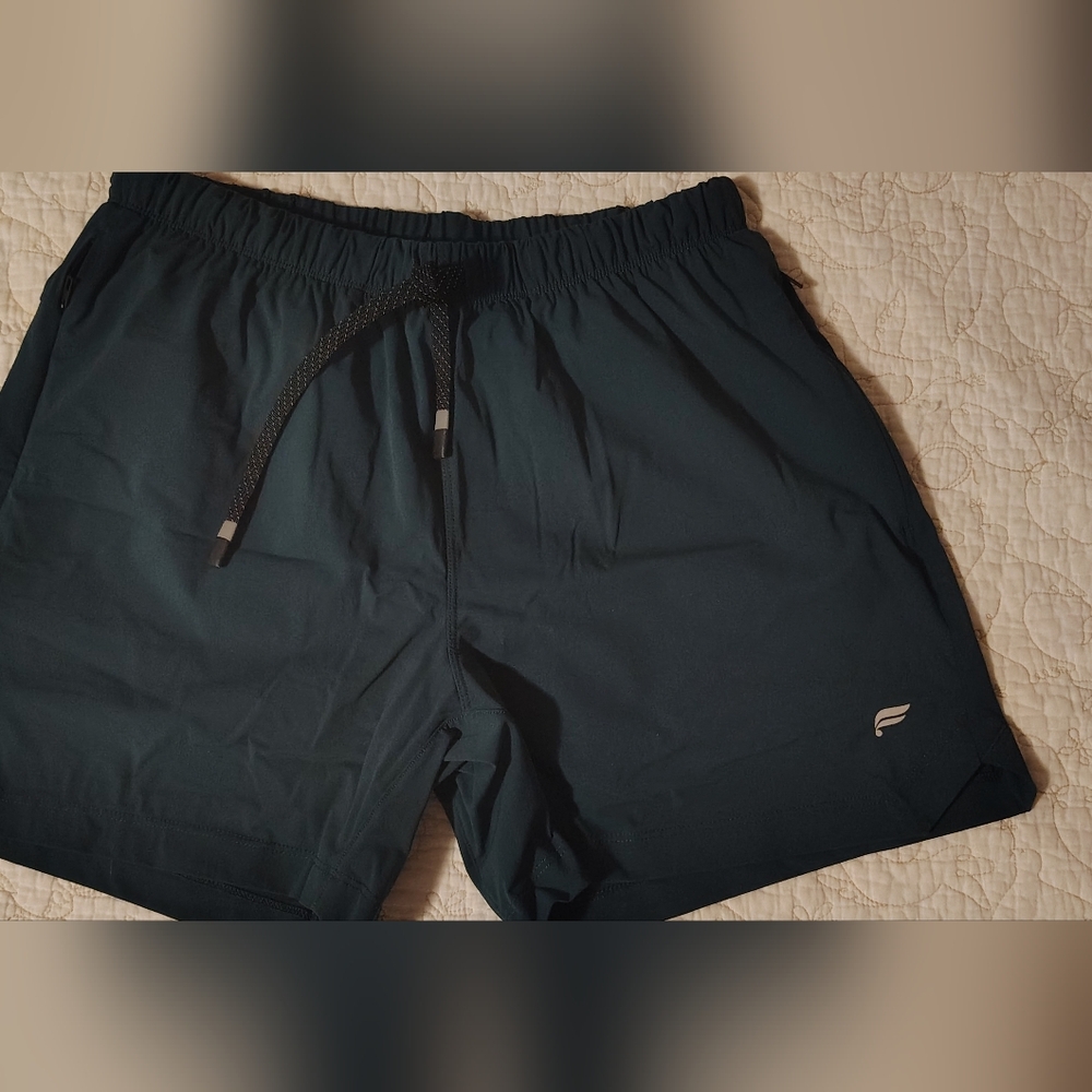 Fabletics Teal Green Athletic Shorts